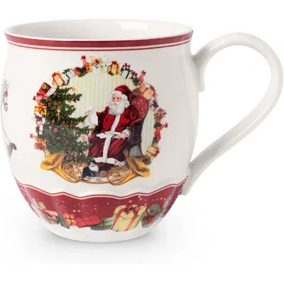 Villeroy & Boch Toy's Fantasy Jumbo Santa Coffee Mug In White;green;red
