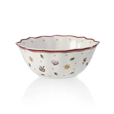 Villeroy & Boch Toys Delight 17 Oz. Dessert Bowl In White;red