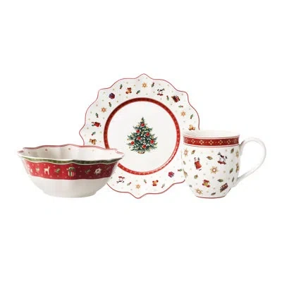 Villeroy & Boch Toys Delight 6 Piece Dinnerware Set, Service For 2 In Red