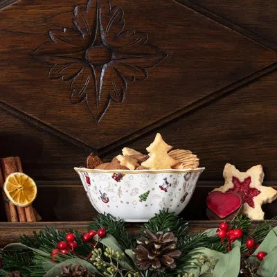 Villeroy & Boch Toys Delight Anniversary Edition 17 Oz. Cereal Bowl In White;red;gold