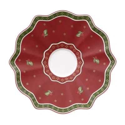 Villeroy & Boch Toys Delight Coffee Cup Saucer, 6.5 In In White;red