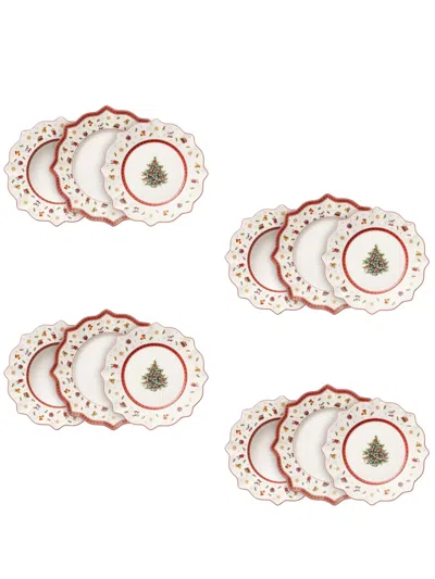 Villeroy & Boch Toy‘s Delight Porcelain Plates (set Of 12) In Multicolor