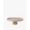 Villeroy & Boch Travertine Footed Earthenware Serving Platter 28cm