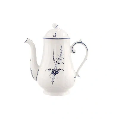 Villeroy & Boch Vieux Luxembourg 5.5 Cup Coffeepot In Blue;white