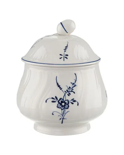 Villeroy & Boch Vieux Luxembourg Covered Sugar Pot In White