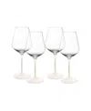 Villeroy & Boch Villeroy Boch Manufacture Rock Blanc Red Wine Glasses, Set Of 4 In No Color