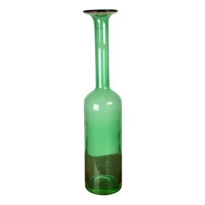 Pre-owned Villeroy & Boch Vintage German Large Glass Vase From  In Green