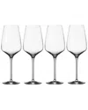 Villeroy & Boch Voice Basic White Wine Glasses, Set Of 4 In Clear