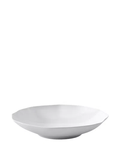 Villeroy & Boch Wavy-edge Deep Plate Set (set Of Four) In White