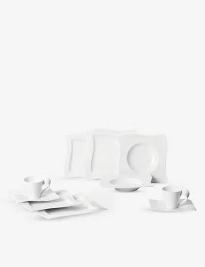 Villeroy & Boch Newwave Porcelain Basic Dinner 30-piece Set In White