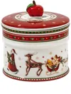 Villeroy & Boch Winter Bakery Delight Biscuit Jar (12cm) In White