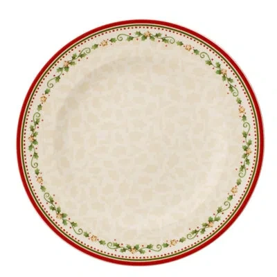 Villeroy & Boch Winter Bakery Delight Falling Star 10.5" Dinner Plate In Green;red;beige