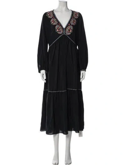 Pre-owned Vilshenko Silk Long Dress W/ Tags In Blue