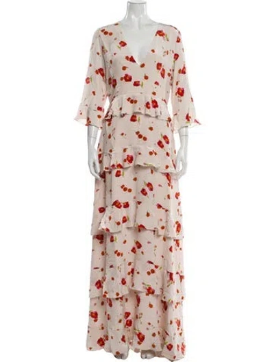 Pre-owned Vilshenko Silk Long Dress W/ Tags In Pink