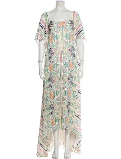 Pre-owned Vilshenko Silk Long Dress In White
