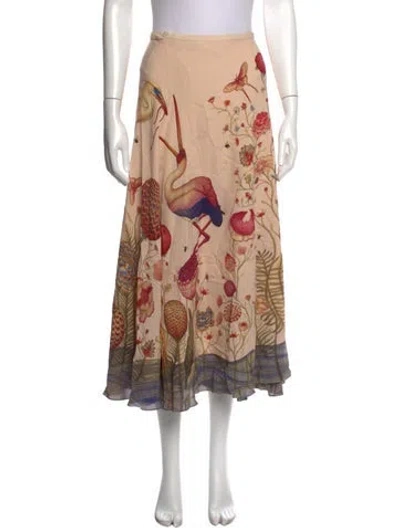 Pre-owned Vilshenko Silk Long Skirt In Multicolor