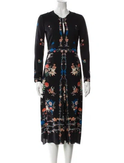Pre-owned Vilshenko Silk Midi Length Dress In Black