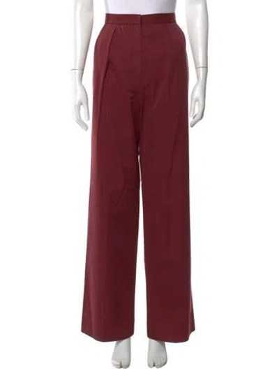 Pre-owned Vilshenko Wide Leg Pants In Burgundy