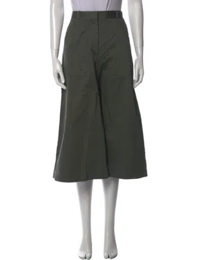 Pre-owned Vilshenko Wide Leg Pants In Green