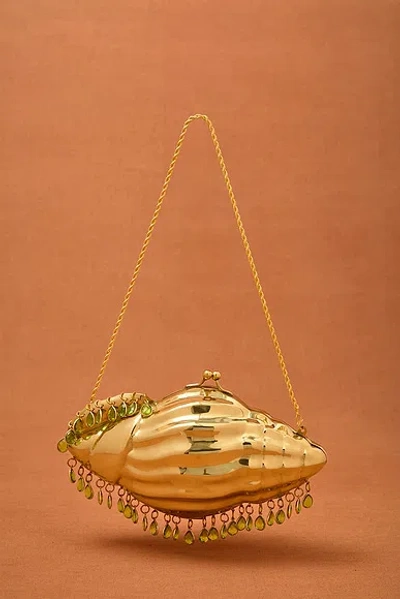 Vin. For Fwrd Conch Clutch In Gold