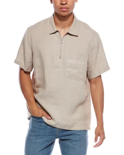 Vince 1/4-zip Shirt In Neutral