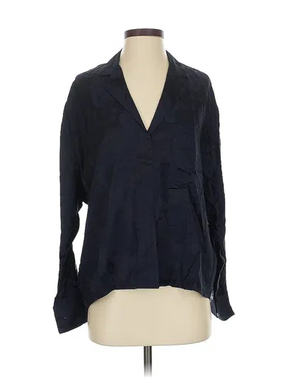 Pre-owned Vince 3/4 Sleeve Blouse In Black