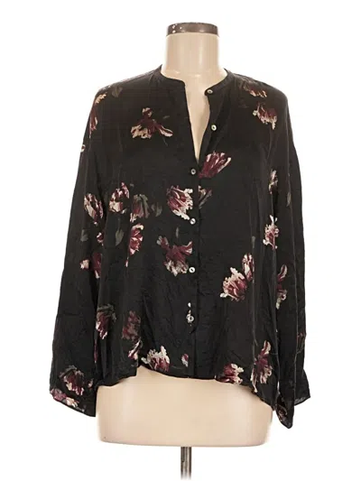 Pre-owned Vince 3/4 Sleeve Blouse In Black