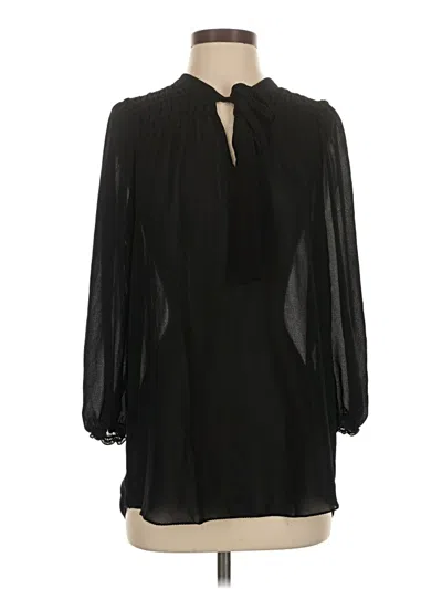 Pre-owned Vince 3/4 Sleeve Blouse In Black