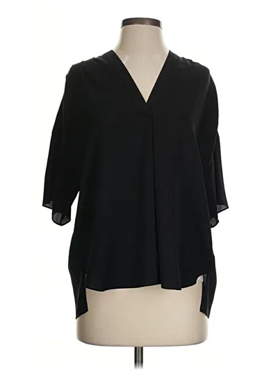 Pre-owned Vince 3/4 Sleeve Blouse In Black