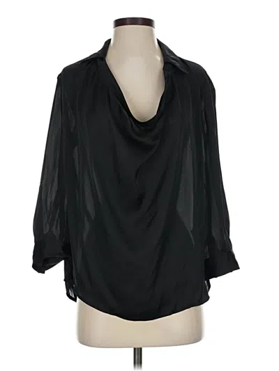 Pre-owned Vince 3/4 Sleeve Blouse In Black