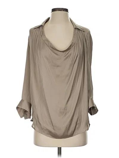 Pre-owned Vince 3/4 Sleeve Blouse In Brown