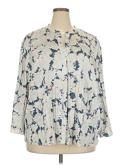 Pre-owned Vince 3/4 Sleeve Blouse In Ivory
