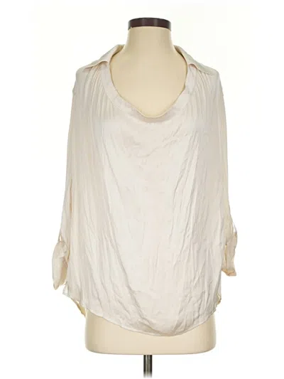 Pre-owned Vince 3/4 Sleeve Blouse In Ivory