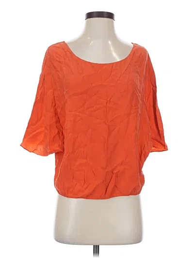 Pre-owned Vince 3/4 Sleeve Blouse In Orange