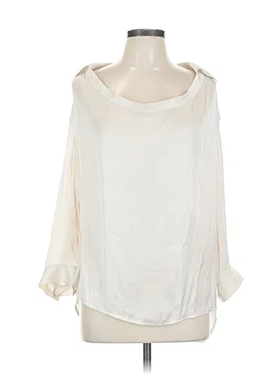Pre-owned Vince 3/4 Sleeve Blouse In White