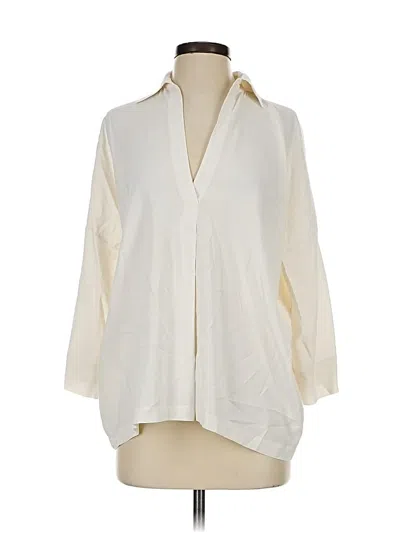 Pre-owned Vince 3/4 Sleeve Blouse In White