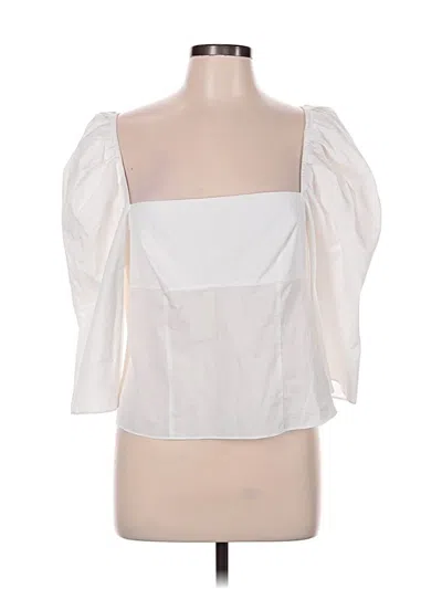 Pre-owned Vince 3/4 Sleeve Blouse In White