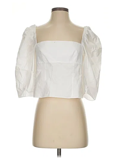 Pre-owned Vince 3/4 Sleeve Blouse In White