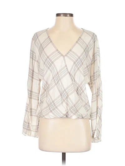 Pre-owned Vince 3/4 Sleeve Blouse In White
