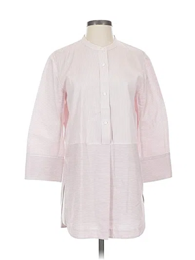Pre-owned Vince 3/4 Sleeve Button Down Shirt In Pink