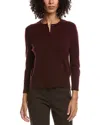 Vince 3/4-sleeve Shrunken Wool & Cashmere-blend Cardigan In Brown