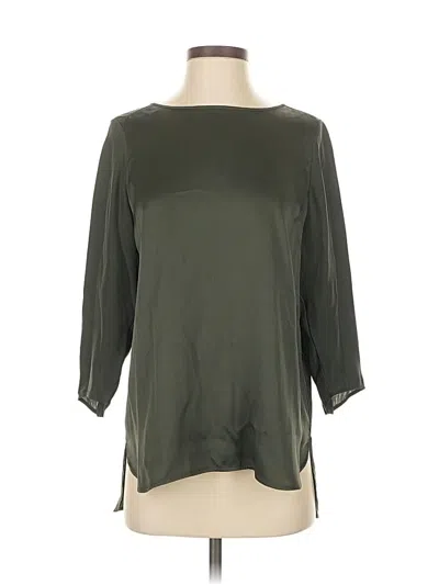 Pre-owned Vince 3/4 Sleeve T-shirt In Green