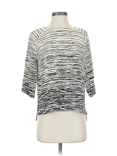 Pre-owned Vince 3/4 Sleeve T-shirt In Silver