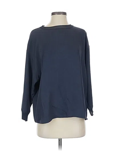 Pre-owned Vince 3/4 Sleeve Top Blue Boatneck Tops