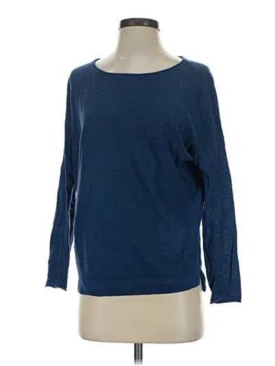 Pre-owned Vince 3/4 Sleeve T-shirt In Blue