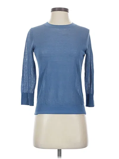 Pre-owned Vince 3/4 Sleeve T-shirt In Blue