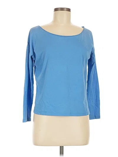 Pre-owned Vince 3/4 Sleeve T-shirt In Blue