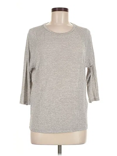 Pre-owned Vince 3/4 Sleeve T-shirt In Gray