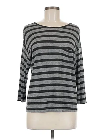 Pre-owned Vince 3/4 Sleeve T-shirt In Gray
