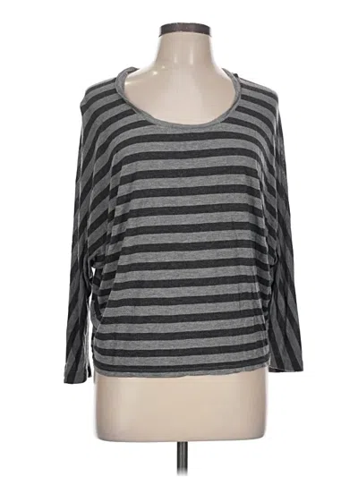 Pre-owned Vince 3/4 Sleeve T-shirt In Gray